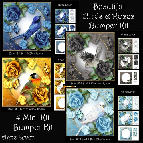 Beautiful Birds & Roses bumper Kit