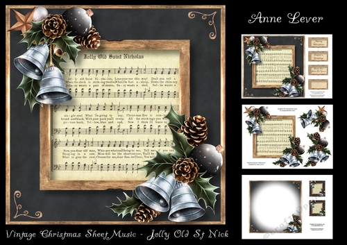 Vintage Christmas Sheet Music - Jolly Old St Nick