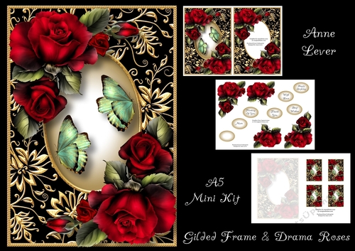 Gilded Frame & Drama Roses