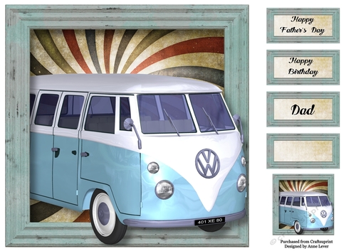 The VW Van In Blue 8x8
