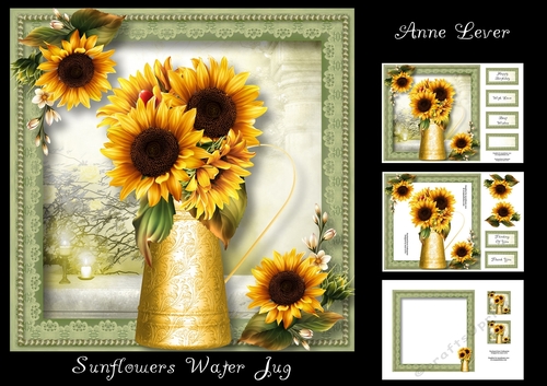 Sunflowers Water Jug