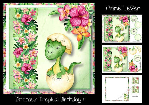 Dinosaur Tropical Birthday 1