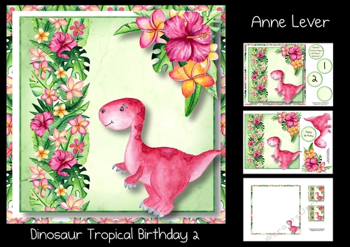 Dinosaur Tropical Birthday 2
