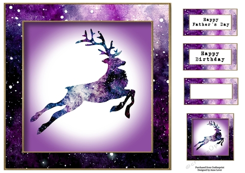 Male Purple Nebula Stag 8x8