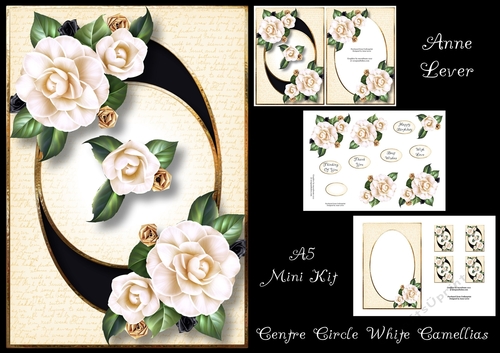 Centre Circle White Camellias