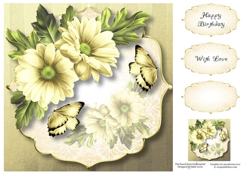 Chrysanthemum Corner - Calming Cream 8x8