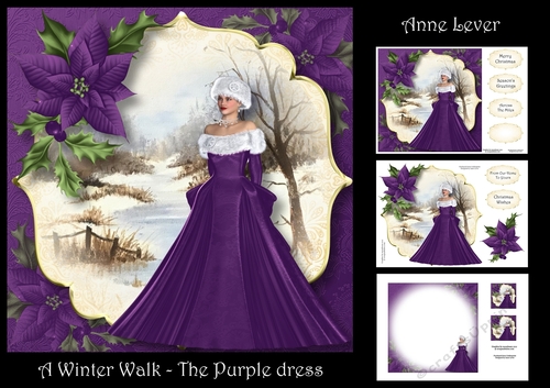 A Winter Walk - The Purple Dress