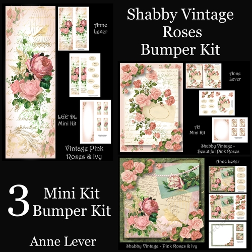 Shabby Vintage Roses Bumper Kit