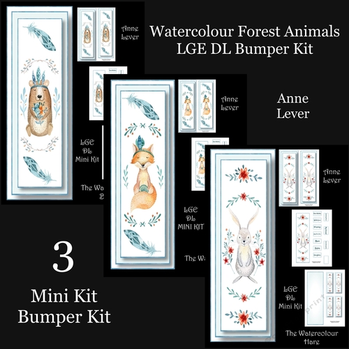 Watercolour Forest Animals LGE DL Bumper Kit