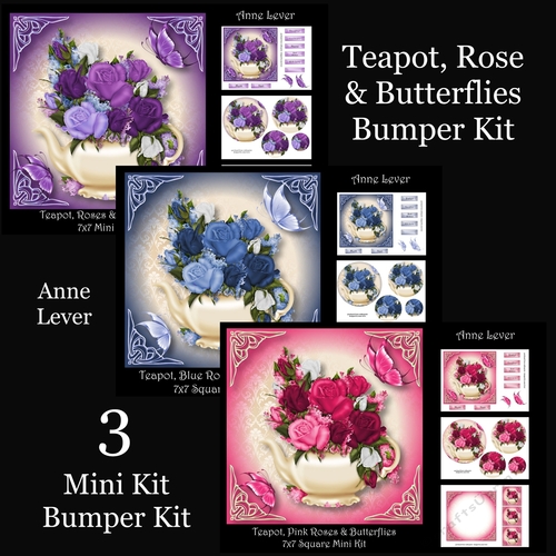 Teapot, Roses & Butterflies Bumper Kit