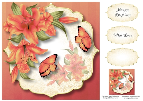 Lovely Lily - Perfectly Peach 8x8
