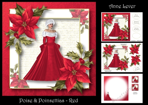 Poise & Poinsettias - Red
