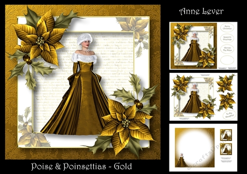 Poise & Poinsettias - Gold