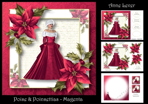 Poise & Poinsettias - Magenta