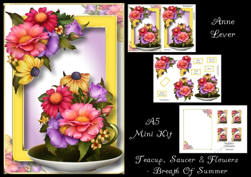Teacup, Saucer & Flowers - Breath Of Summer