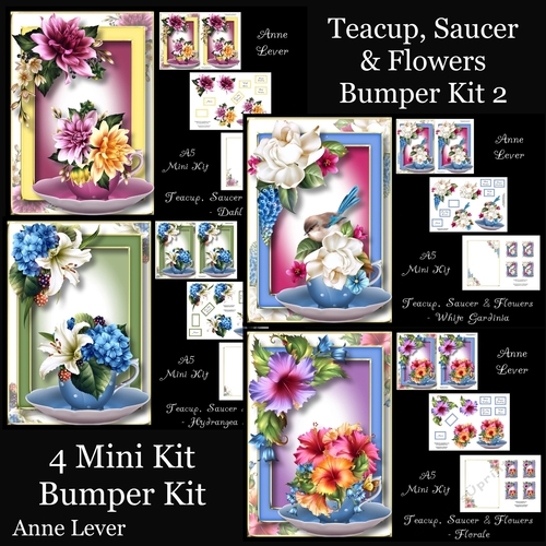Teacup, Saucer & Flowers Bumper Kit 2