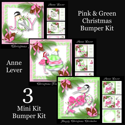 Pink & Green Christmas Bumper Kit