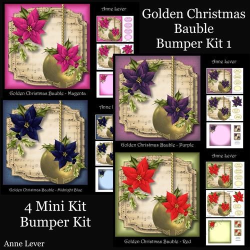 Golden Christmas Bauble Bumper Kit 1