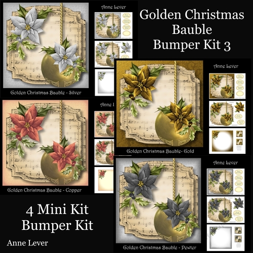 Golden Christmas Bauble Bumper Kit 3