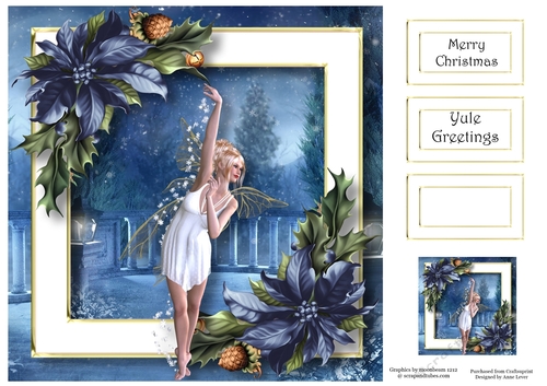 Fantasy Christmas - The Snow Dance Fairy 8x8