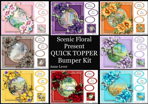 Scenic Floral Present QUICK TOPPER Bumper Kit