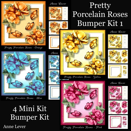 Pretty Porcelain Roses Bumper Kit 1