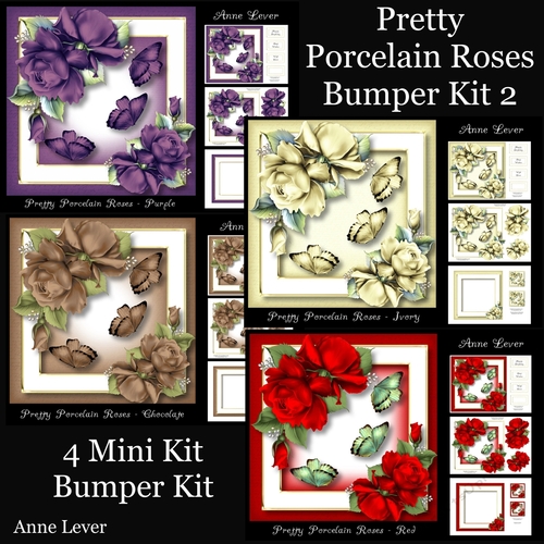 Pretty Porcelain Roses Bumper Kit 2