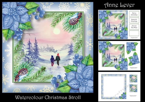 Watercolour Christmas Stroll