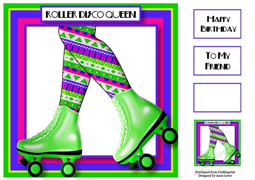 Roller Disco Queen - Green 8x8