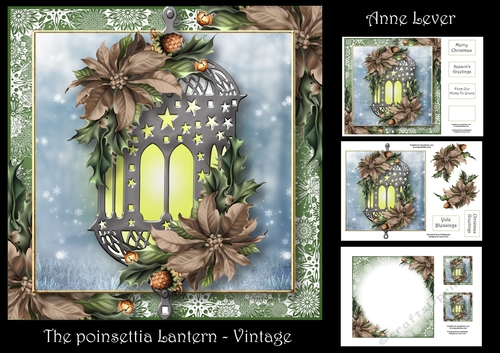 The Poinsettia Lantern - Vintage