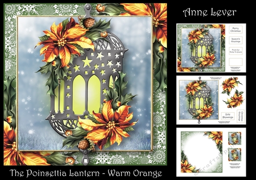 The Poinsettia Lantern - Warm Orange