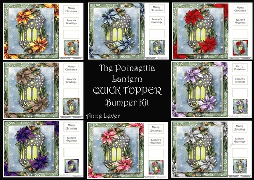 The Poinsettia Lantern QUICK TOPPER Bumper Kit