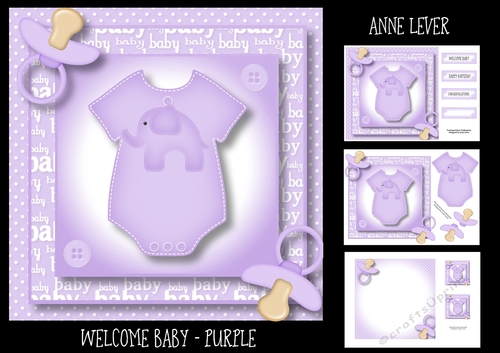 Welcome Baby - Purple