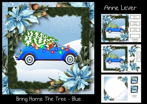 Bringing Home The Tree - Blue