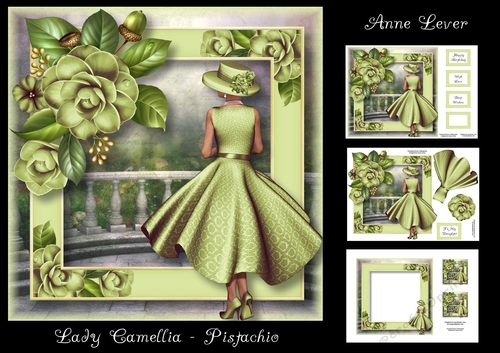 Lady Camellia - Pistachio