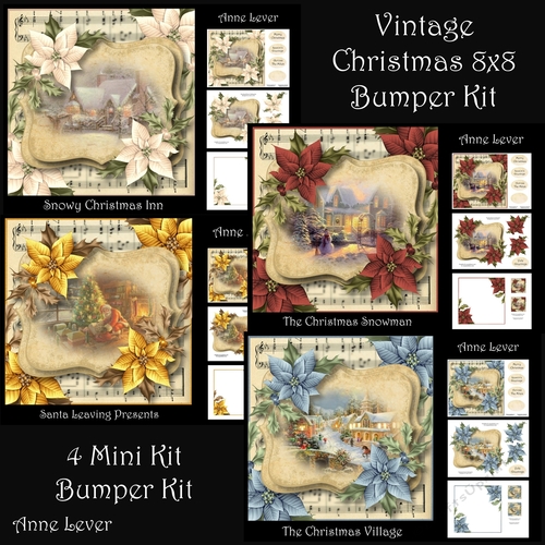 Vintage Christmas 8x8 Bumper Kit