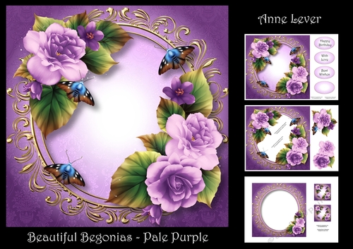 Beautiful Begonias - Pale Purple