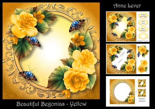 Beautiful Begonias - Yellow