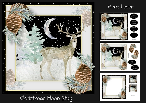 Christmas Moon Stag