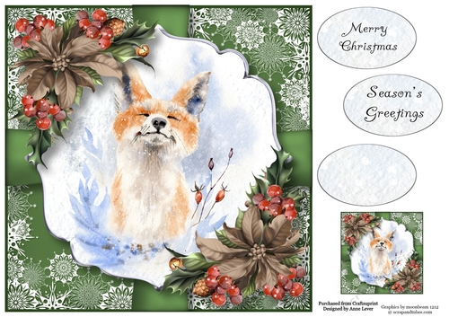The Christmas Fox 8x8
