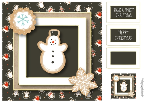 The Christmas Cookie - Snowman 8x8