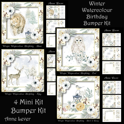 Winter Watercolour Birthday Bumper Kit