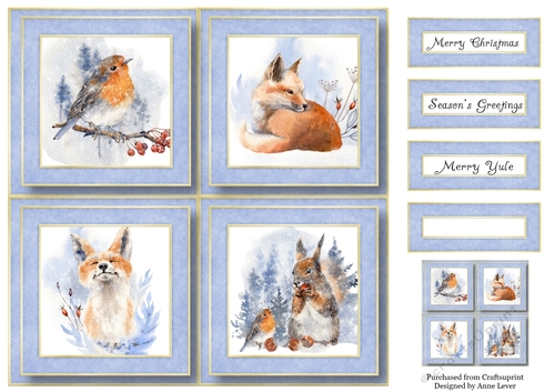 Once In The Forest Quad Frame 8x8