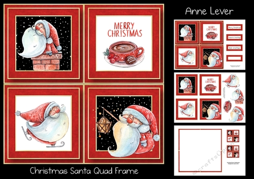 Christmas Santa Quad Frame
