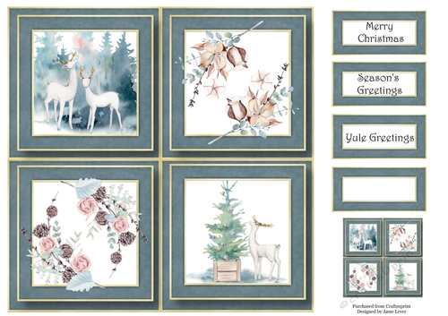 Gentle Winter Quad Frame 8x8