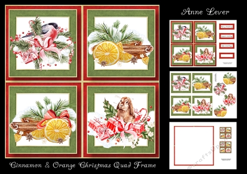 Cinnamon & Orange Christmas Quad Frame