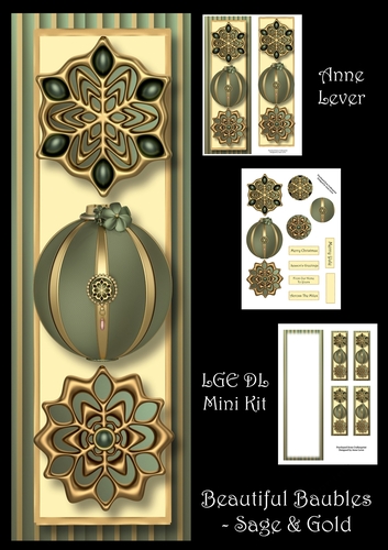 Beautiful Baubles - Sage & Gold