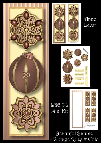 Beautiful Baubles - Vintage Rose & Gold