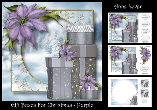 Gift Boxes For Christmas - Purple