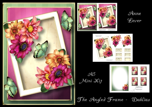 The Angled Frame - Dahlias